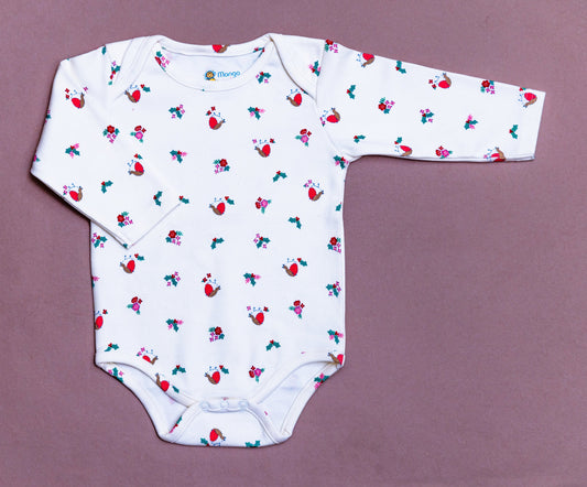 Romper Full sleeve with Snail Print  | 100% COTTON | Mango Minis