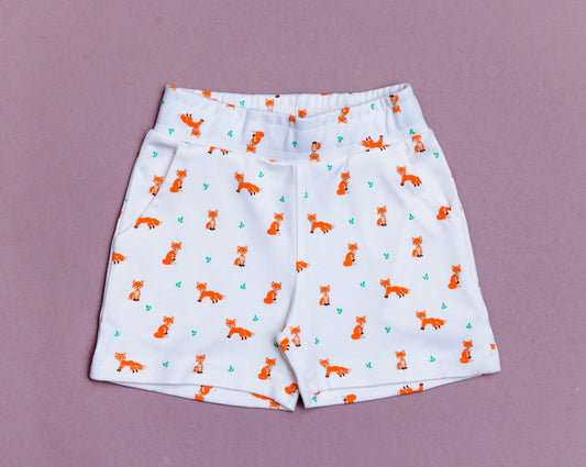 Shorts for Babies with Fox  Print  | 100% COTTON | Mango Minis